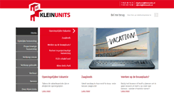Desktop Screenshot of kleinunits.nl